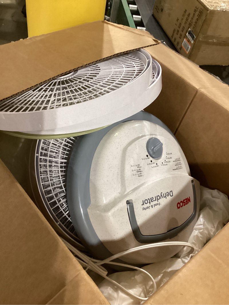 NESCO FD-75A Snackmaster Pro Food Dehydrator, For Snacks, Fruit, Beef Jerky, Gray