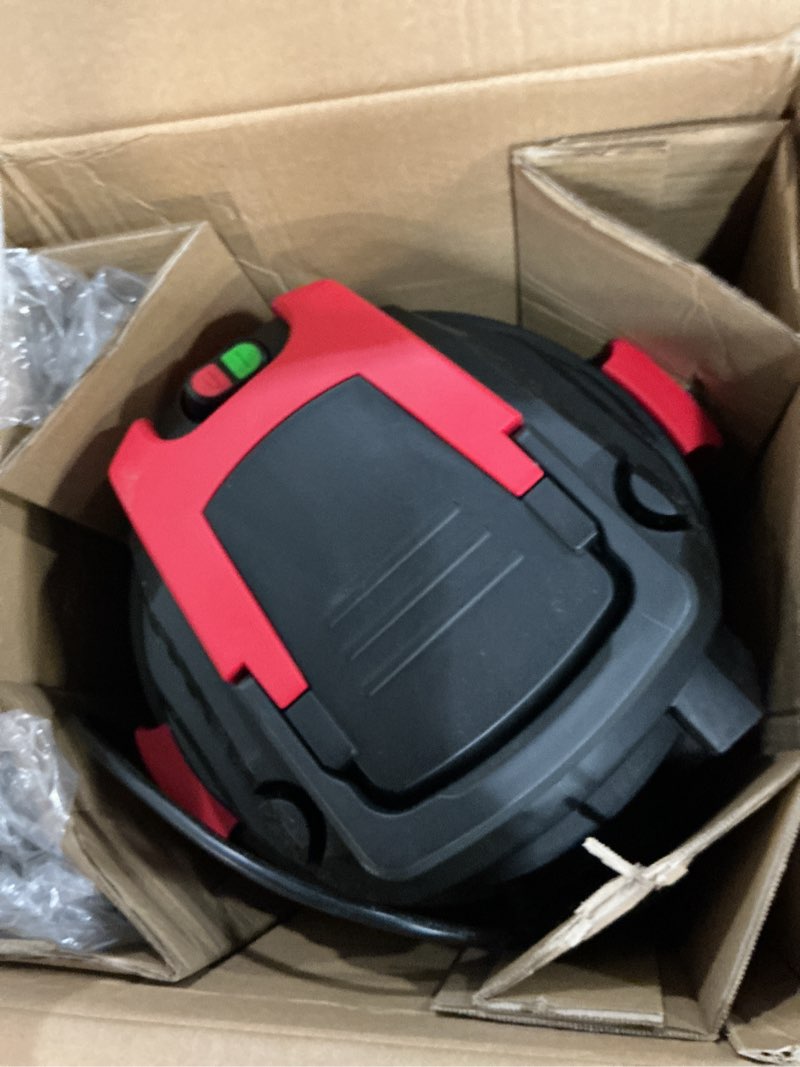 Condition photo showing Good Condition for shop-vac 6 gallon 4.0 peak hp wet/dry vacuum, wall mountable compact shop vacuum with 20 ft extra long hose & accessories - ideal for jobsite, garages, car & workshops
