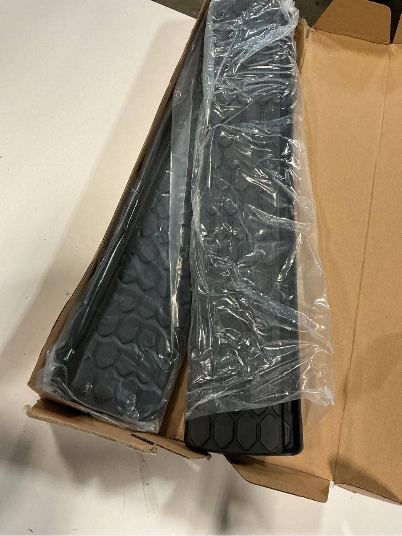 Condition photo showing Good Condition for Running Board Step Pad Replacement for 2009–2018 Dodge RAM 1500, 2500, 3500, 4500, 5500 Crew Cab -Slip-Proof Bar Pads & Plastic Covers – Fits OEM Oval Nerf Bars Side Step Replacement Kit