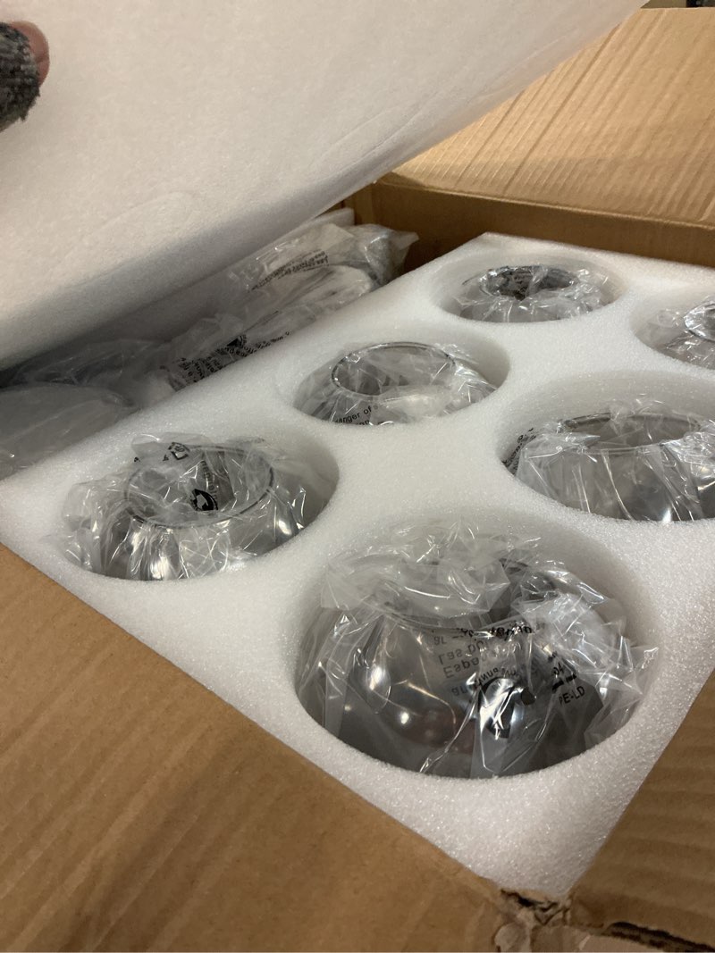 Condition photo showing Good Condition for szxykeji 6-lights glass globe sputnik chandelier modern flush mount ceiling light fixture black farmhouse lighting for dining room living room bedroom kitchen passageway. black 6 light
