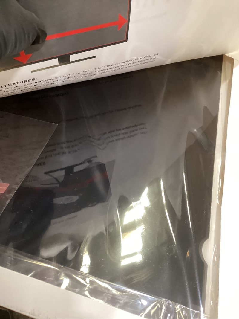 Condition photo showing Good Condition for magicmoon 2-pack 24 inch computer privacy screen filter, anti-spy/glare protector film for widescreen monitor with 16:9 aspect ratio (width x height: 531mm x 298mm) [2 pack] 24 inch 16:9 aspect ratio