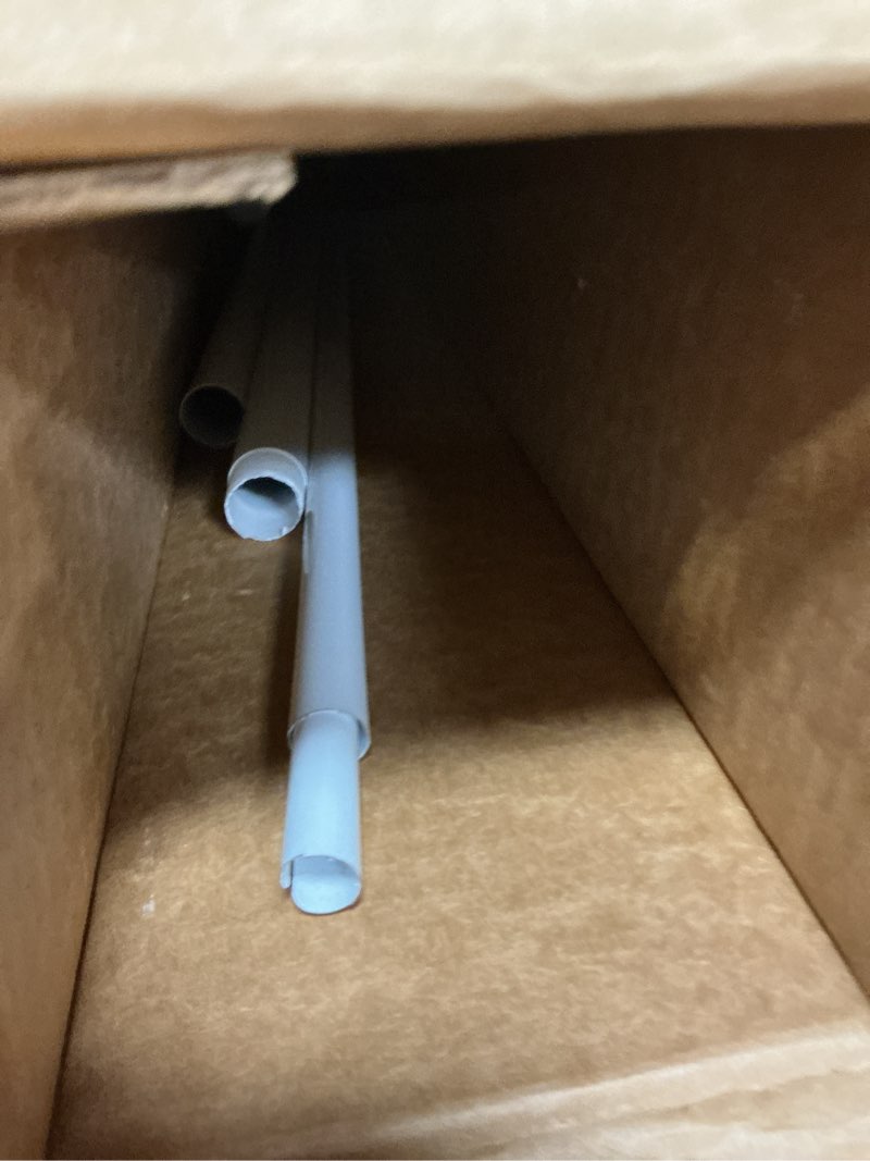 Condition photo showing As Is for Shower Curtain Rod, 1" Diameter Heavy Duty Tension Shower Rod, Non Slip Adjustable 28-74 inch No Drill Shower Curtain Rods Spring Tension For Bathroom, Shower Stall, No Rust, Brushed Nickel 28-74 Inches Brushed Nickel