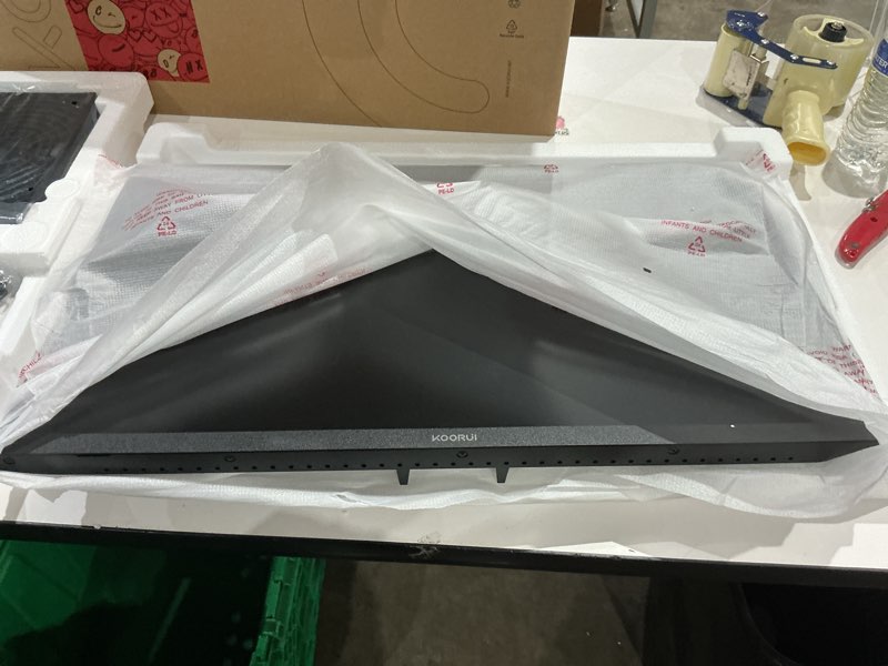 Condition photo showing Good Condition for koorui 27 inch qhd (2560x1440) ips hdr ultra-thin computer gaming monitor, 120hz refresh rate, dci-p3 95%, freesync & g-sync, 1ms mprt, vesa 100x100mm, tilt adjustable for game and work, e2721h 27"/120hz/qhd/ips