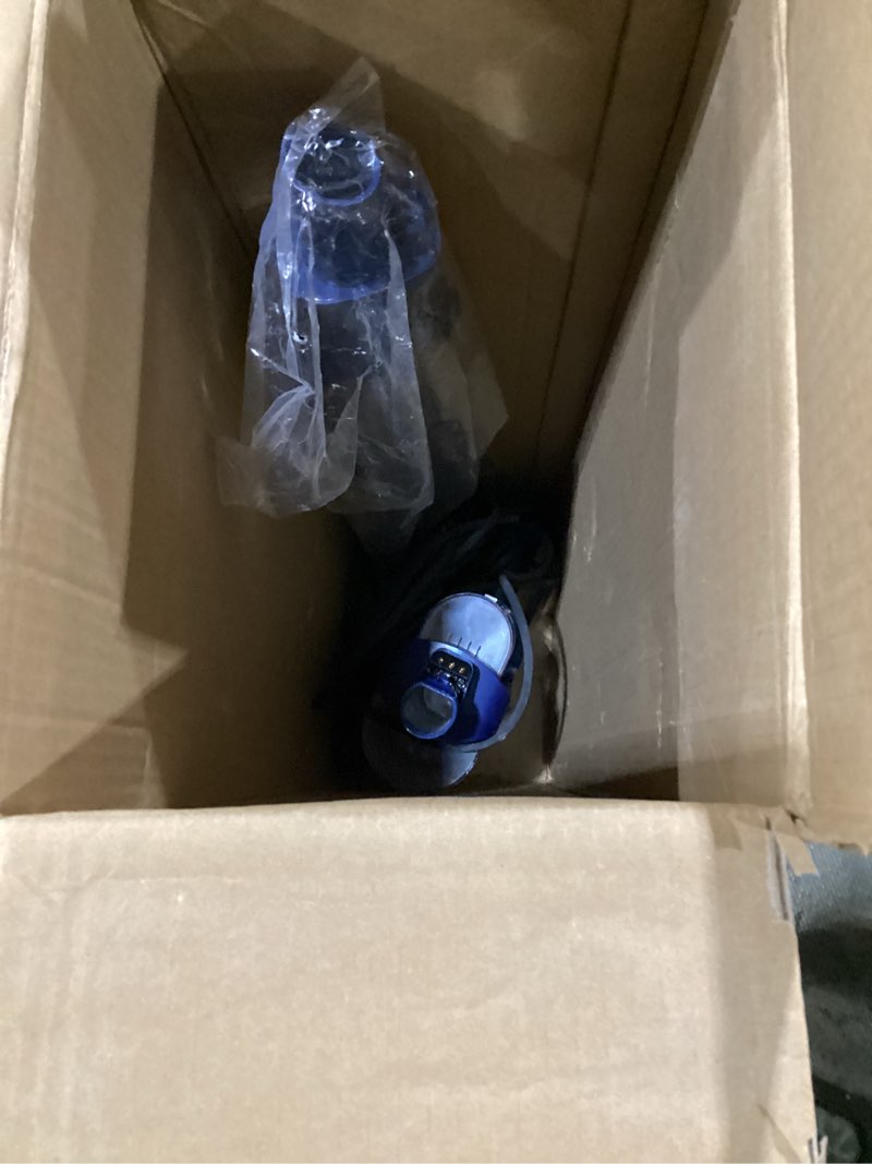 Condition photo showing As Is for *not tested* shark stratos | corded stick vacuum cleaner for carpet & hard floors | lightweight hand vacuum for pet hair with duoclean powerfins hairpro | self-cleaning brushroll | 4 accessories | navy | hz3002 stratos w/ duoclean & odor tech