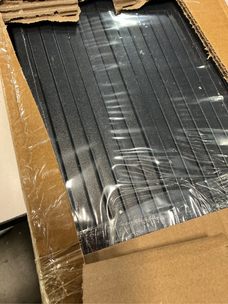 Condition photo showing New/Like New for hziu 51 pack deck balusters 36'' straight baluster, black metal deck spindle and stairs railing with screws,hollow rectangle deck balusters for deck railing porch(36x1.2x0.4in) 36 inch black 51