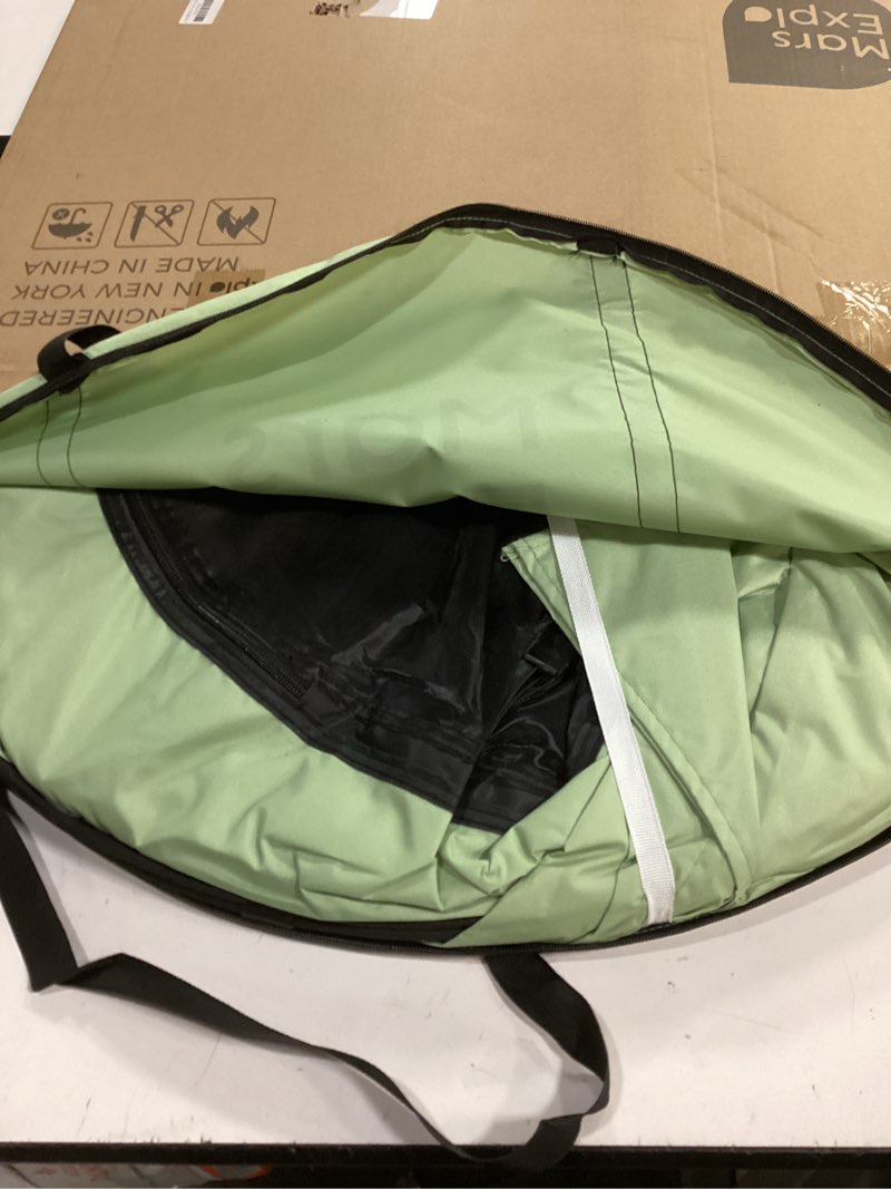 Condition photo showing Good Condition for 6x6 FT Pop-Up Screen House Tent, Portable Instant Screen Room Canopy with Mesh Doors and Carry Bag for Patio, Backyard, Deck, Camping, and Outdoor Activities,Bright Green 6 x 6 FT-Bright Green