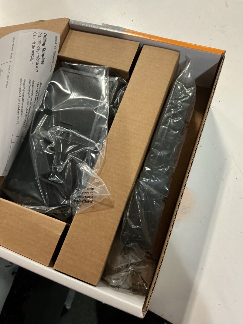 Condition photo showing Good Condition for reliabilt rollins matte black keypad electronic deadbolt lock