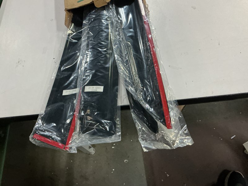 Condition photo showing New/Like New for Tape-On Window Visors 4-Piece Compatible with 2021-2025 IS300 IS350 Sun Rain Guards Shield Shade Smoke black 21-25 IS300 IS350