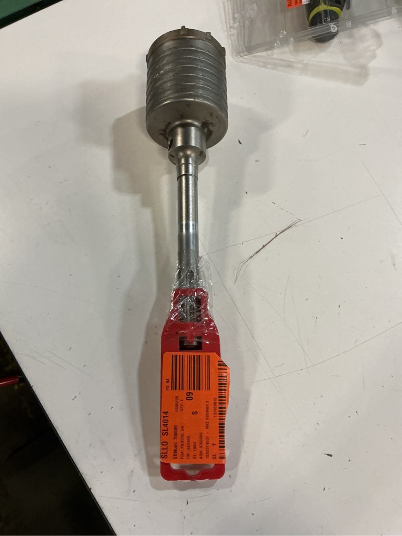 Condition photo showing As Is for 3-1/8 in. x 11-3/8 in. sds-max core bit