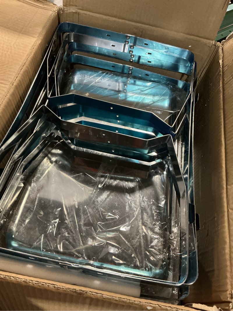 Condition photo showing Good Condition for 9qt chafing dishes for buffet 4pack, 304 stainless steel chafing dish buffet set with folding frame, food warmers for parties, catering supplies, warming trays for buffets party, multiple food pans silver-001