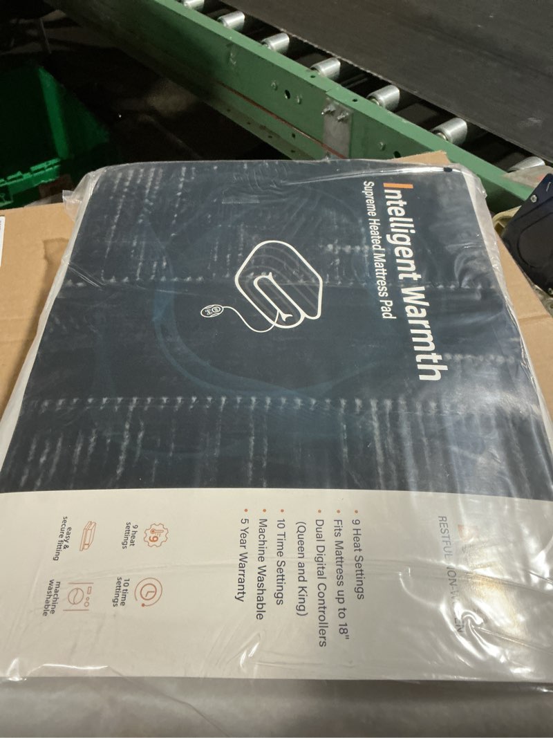 Condition photo showing Good Condition for Bwarm Electric Heated Mattress Pad Twin Size, 39" x 75", Bed Warmer, 9 Heat Settings, 1-12 Hours Auto Off, Deep Pocket, Fast Heating, Machine Washable, Soft and Cozy
