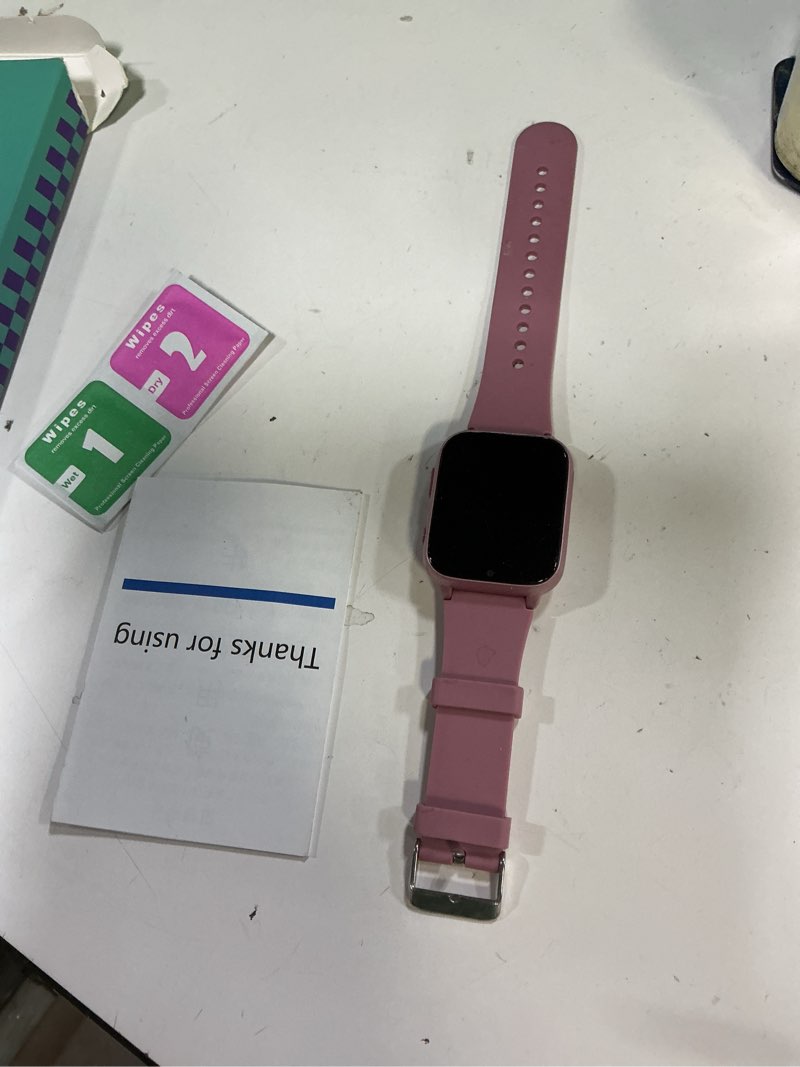 Condition photo showing Good Condition for goodatech 1.69'' kids smart watch for kids boys girls, hd camera,26 puzzle games,video music player,pedometer,flashlight,alarm clock, christmas birthday gifts for 4-12 years children (pink) pink.gd10