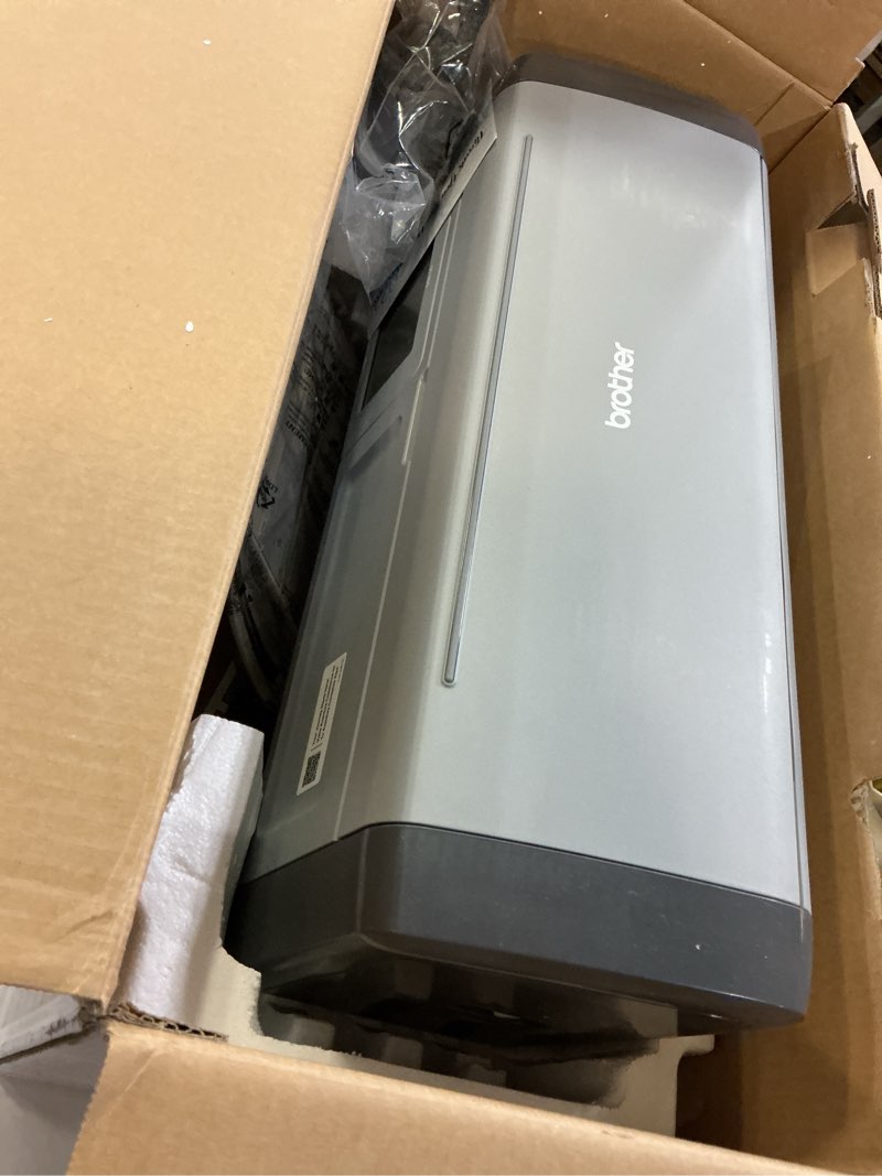 Condition photo showing As Is for Brother ScanNCut SDX125EGY Electronic DIY Cutting Machine with Scanner, Make Custom Stickers, Vinyl Wall Art, Greeting Cards and More with 682 Included Patterns, Grey