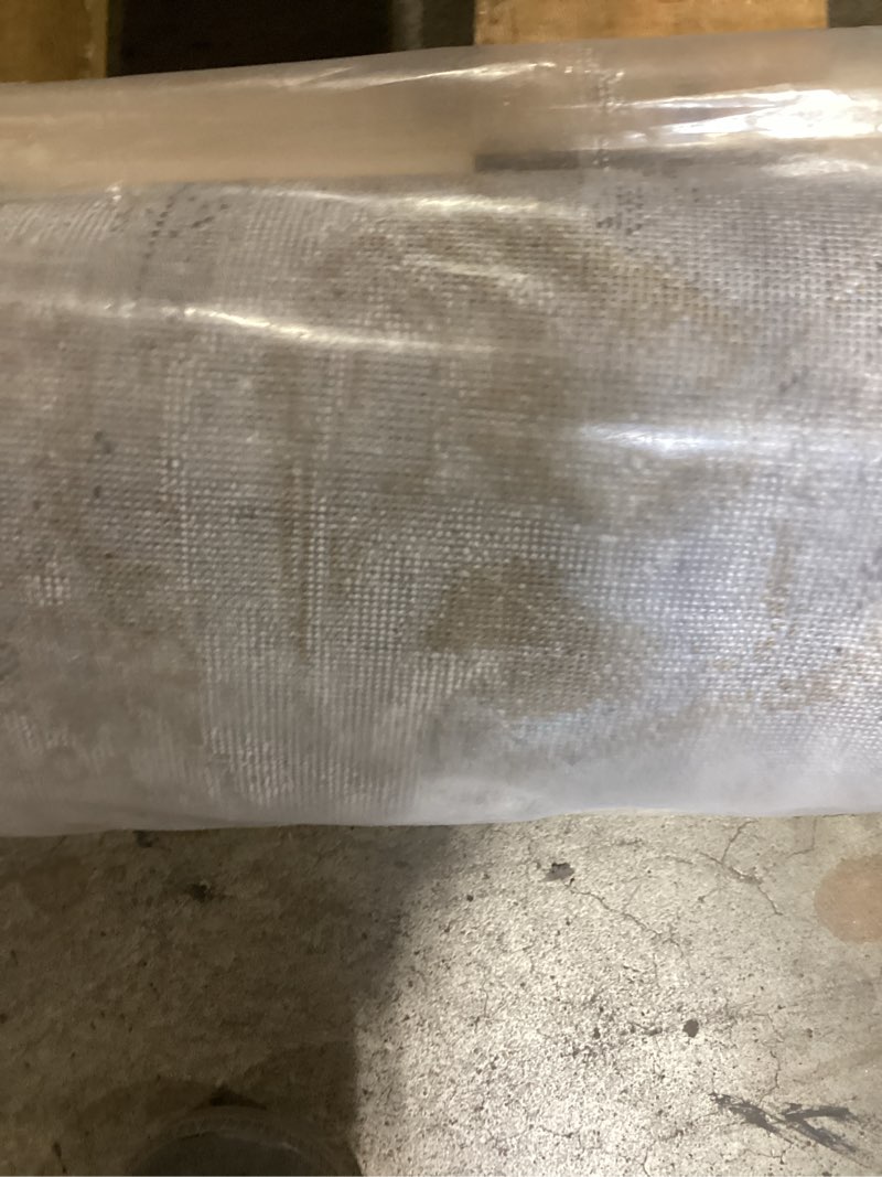 Condition photo showing As Is for LUXE WEAVERS Marble Swirl Abstract Area Rug, Beige 6x9 6' x 9' (Rectangular) Beige