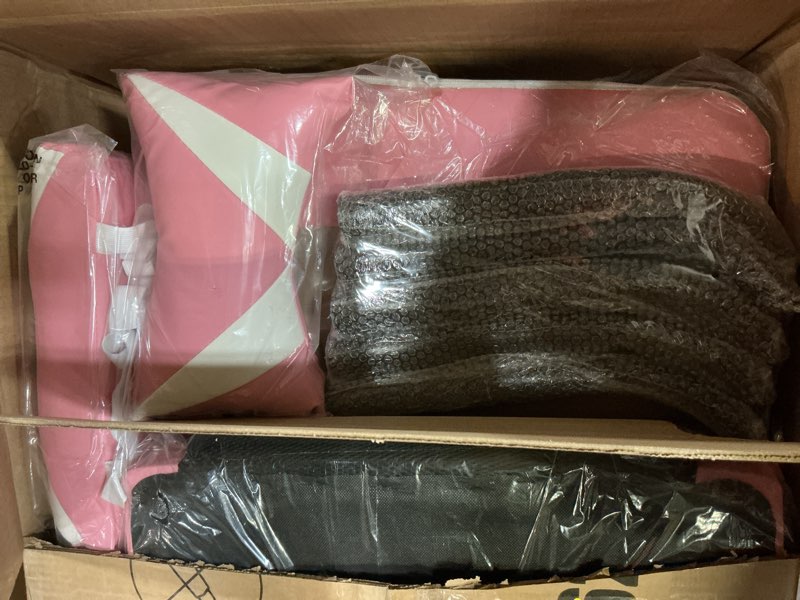Condition photo showing Good Condition for Gaming Chair Ergonomic Office Chair, Padded High Back Computer Desk Chair With Armrests, PU Leather Executive Office Chair Swivel Rolling Chair For Adults Teens, Height Adjustable ( Color : /Pink B ,