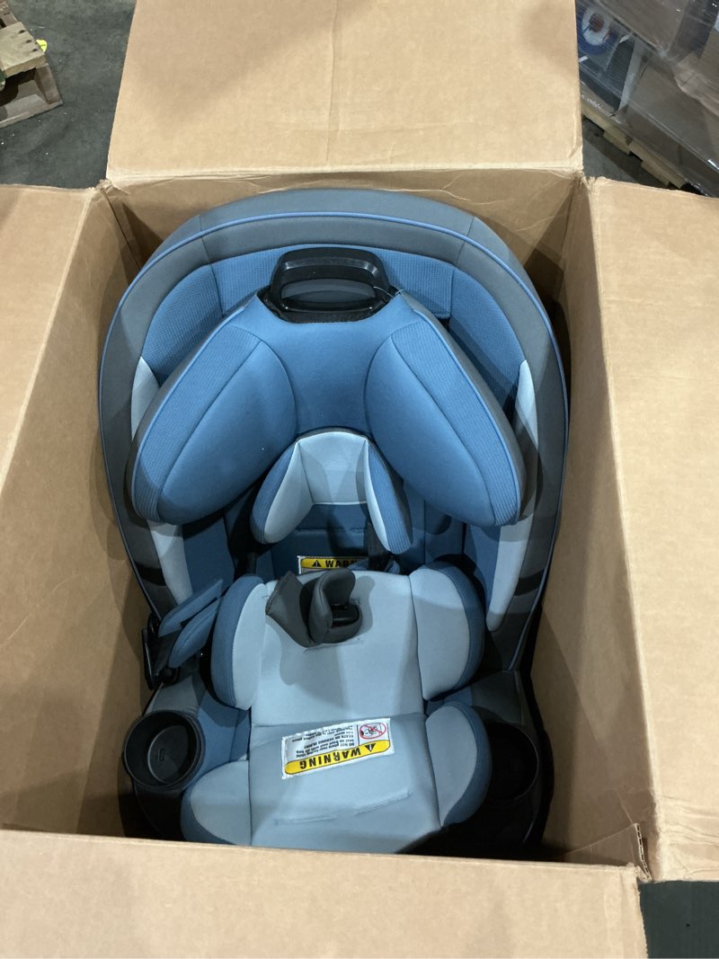 Condition photo showing Good Condition for safety 1st grow and go all-in-one slim convertible car seat, rear facing, 5-40 lbs, forward facing (30–65 lbs), high back booster seat 40-100 pounds, alaskan blue