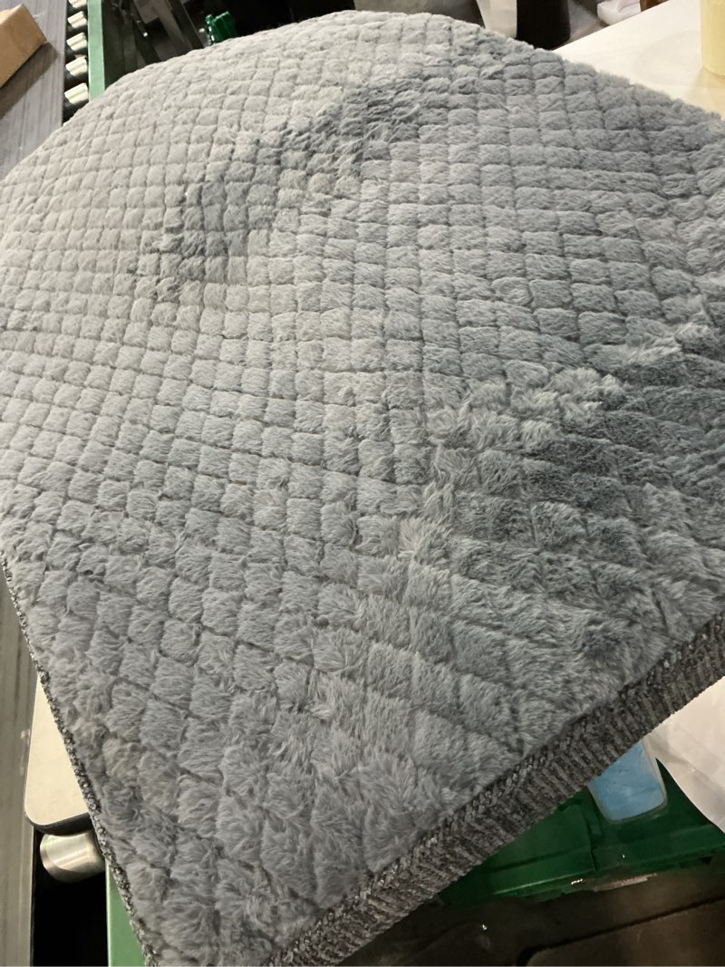 Condition photo showing As Is for JOEJOY XL Dog Beds Large Sized Dog, Orthopedic Big Dogs Crate Bed with Washable Removable Cover, Extra Thick Egg Memory Foam Pet Beds, Grey, 41"x27" XL(41"x27") Grey