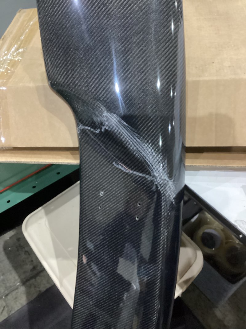 Condition photo showing As Is for langyu 2014-2018 car modifu accessories tail spoiler carbon fiber rear trunk spoiler for toyota gt86 rear spoiler
