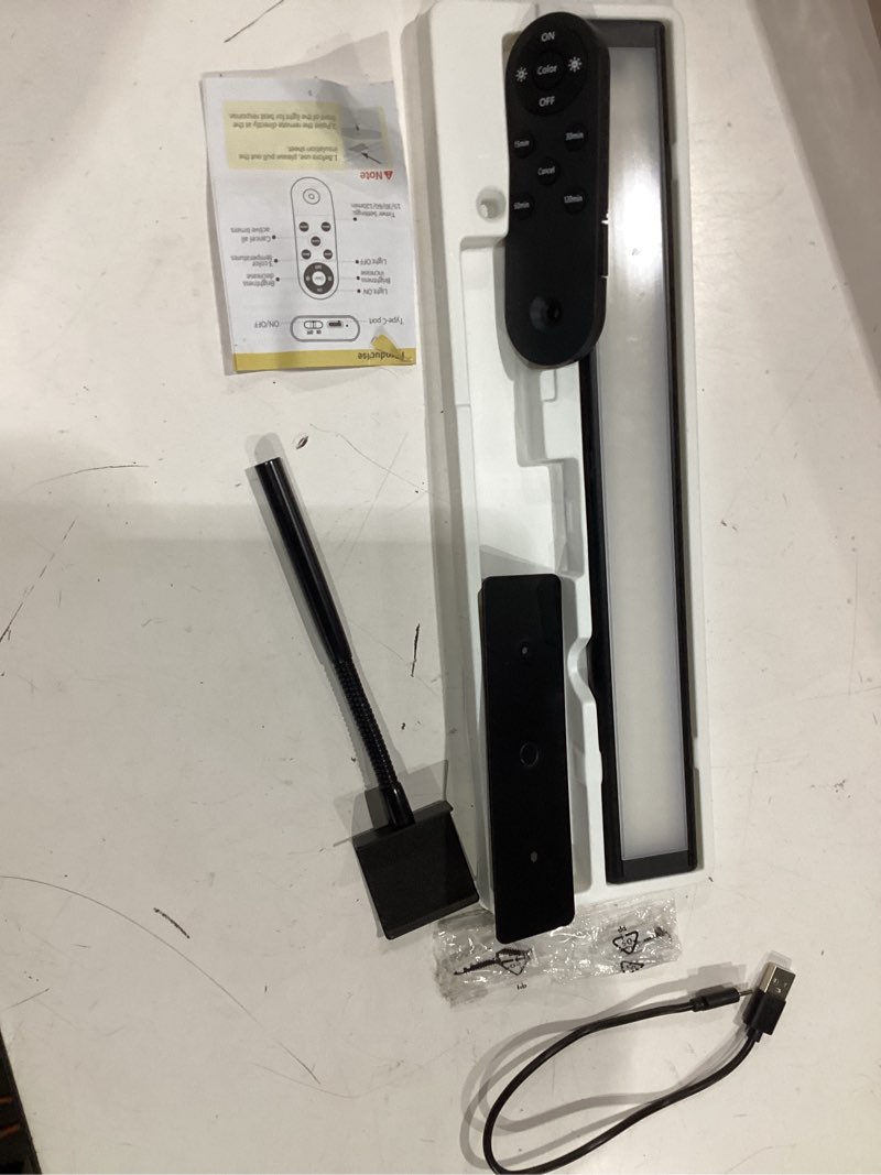 Condition photo showing New/Like New for ezvalo picture light for wall, 13'' black rechargeable 4800mah battery lights wireless with ir remote, magnetic led art painting light with 3 color temperatures, display for gallery, living room black 13inch 1