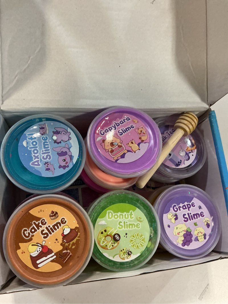 Condition photo showing Good Condition for LAWOHO 15 Pack Dessert Slime Kit Valentine Gift, Non-Sticky & Crunchy Butter Slime, Creative Food Th
