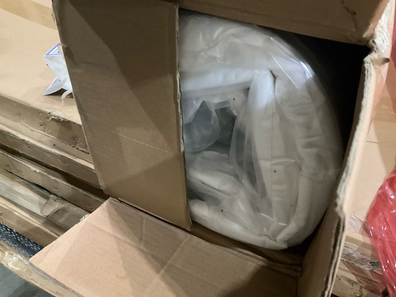 Condition photo showing As Is for neo sleep queen size mattress, 10 inch hybrid comfort & supportive mattress in a box, cooling gel memory foam and pocket springs with pressure relief, certipur-us certified, medium firm