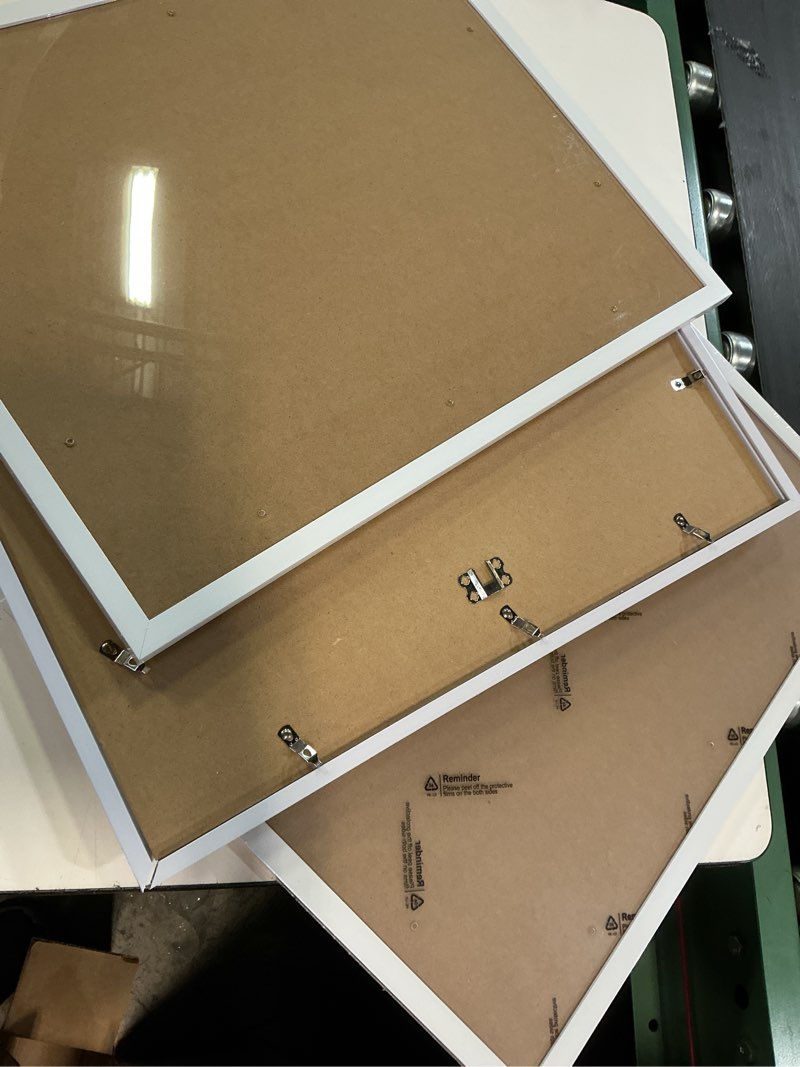Condition photo showing Good Condition for white 16x20 picture frame set of 3, high transparent frame for 16 by 20 photo collage canvas poster size wall mount and tabletop horizontally vertically (white, 16 x 20 inches)