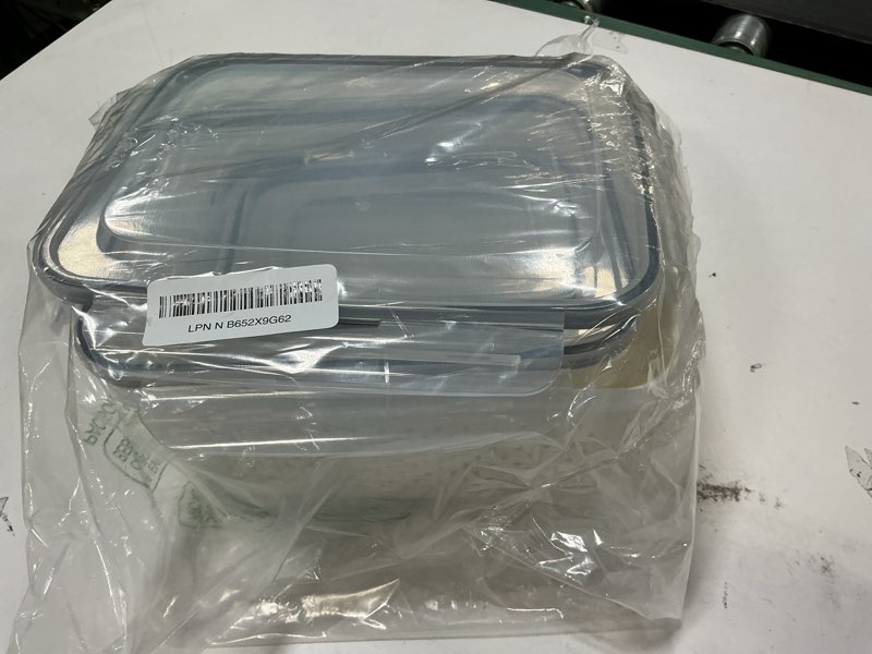 Condition photo showing Good Condition for 5-Pack Fruit Storage Containers for Fridge with Removable Colanders, 4 in 1 Produce Storage Containers with Lids, Leakproof Fridge Organizer Bins for Salad Berry Lettuce Vegetables Meat Keeper Fresh 5P white