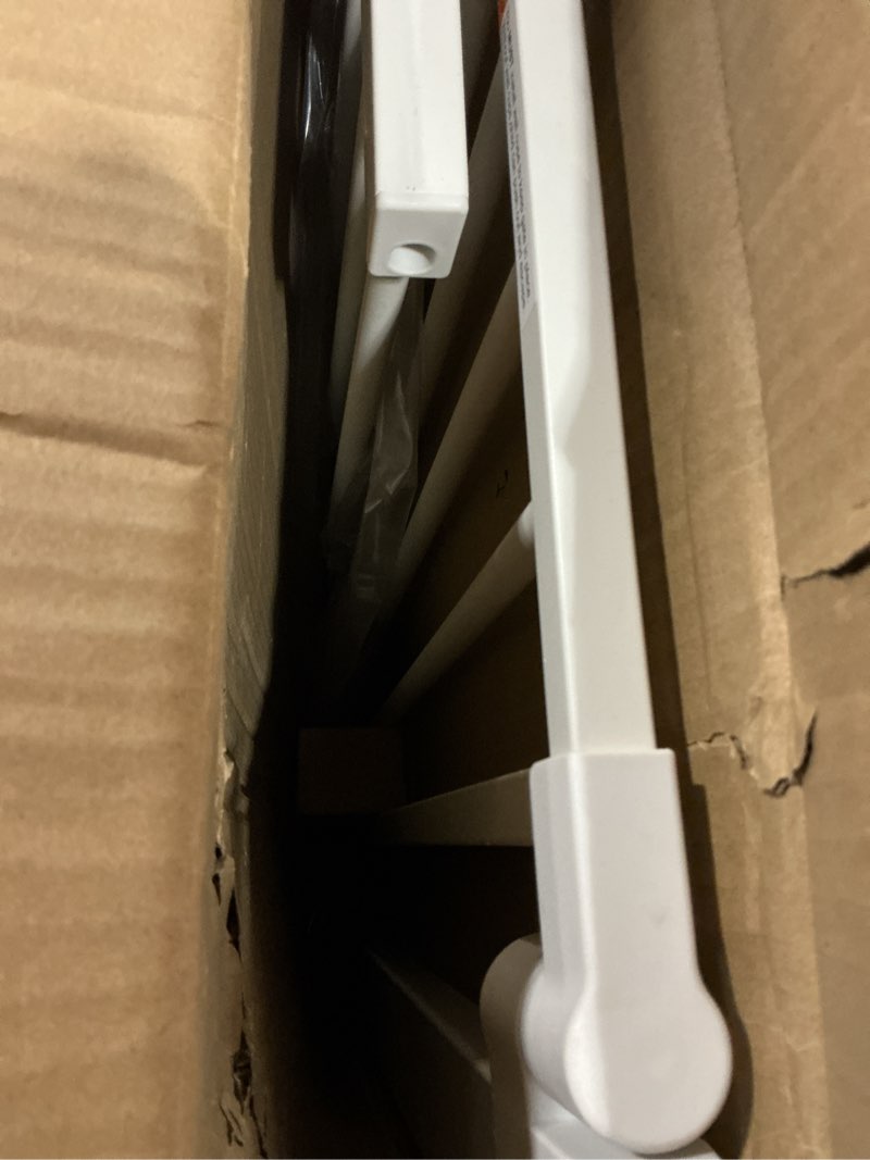 Condition photo showing Good Condition for BABELIO 36" Tall Dog Gate PressGuard C5, 26-40" Wide Auto Close Baby Gate, Pressure Mounted Metal Pet Gate, Easy Install No Drilling, No Tools Needed, with Wall Protectors and Extension Kits, White White 36"Tall 26"-40" Wide