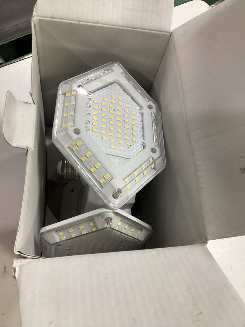 Condition photo showing As Is for bell+howell quadburst 360 shop light pro – ultra-bright 8000 lumens, 4 adjustable led panels, 10x brighter than 60w bulbs, rust-proof hinges, easy screw-in installation for garage, workshop & more!