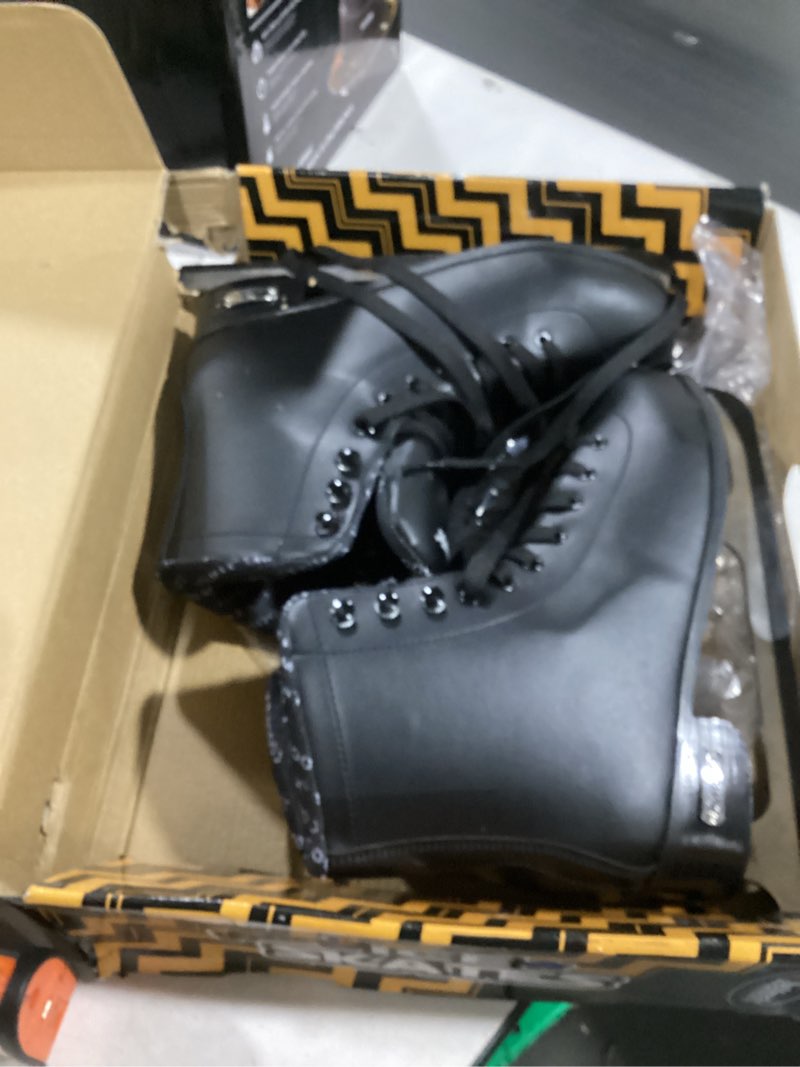 Condition photo showing Good Condition for mammygol womens/misses/girls lace up light support ice figure skates women size 6 7 8 9 10 11 12 black women 9 / men 8