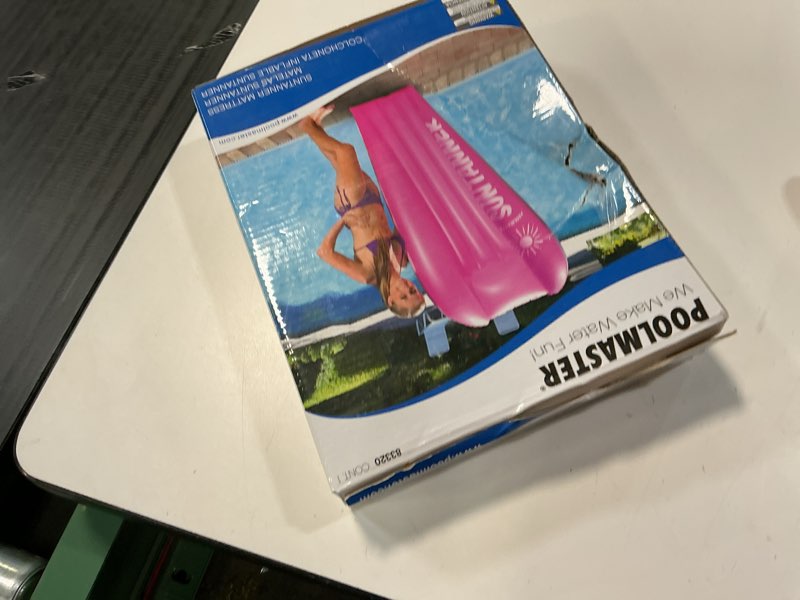 Condition photo showing New/Like New for poolmaster suntanner floating mattress - pink