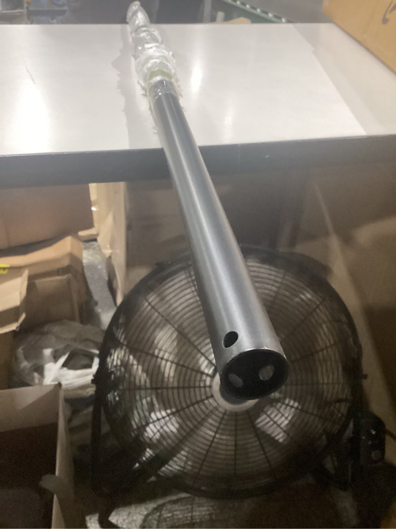 Condition photo showing Good Condition for 48 inch ceiling fan downrod accessories with extension cord for ceiling fan with lights, original (black) 48in black
