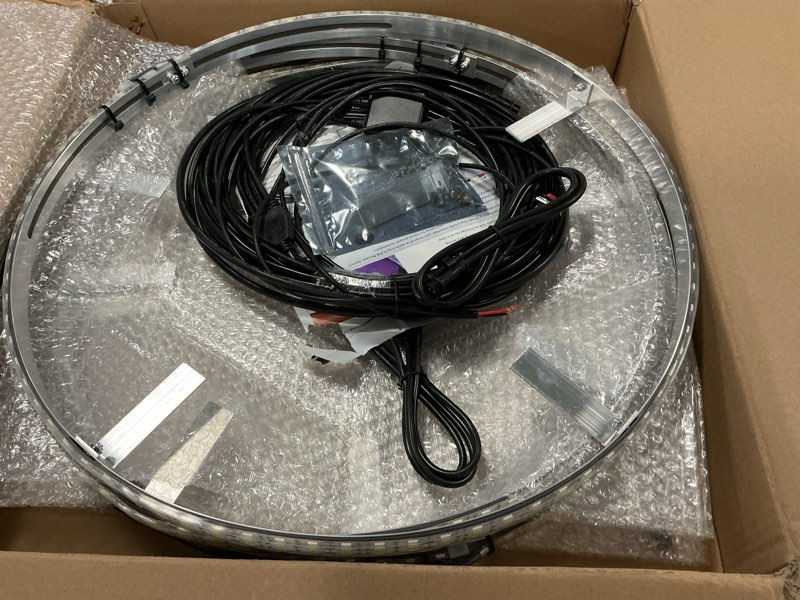 Condition photo showing Good Condition for High Intensity Cold White 17.5" Double Row Brightest White LED Wheel Light Flashing Rim Lights IP68 Strobe Pick Up,Outdoor Fun Truck Vehical Rocker Switch/Remote Ctrl