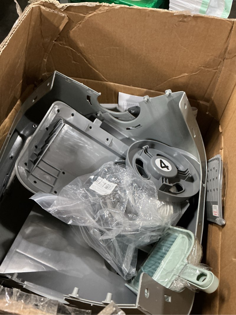 Condition photo showing As Is for upfas automatic cat litter box self cleaning - app control - weight monitoring - ultra-quiet, medium cats and kittens litter box, safe anti-pinch?assembly required?- grey