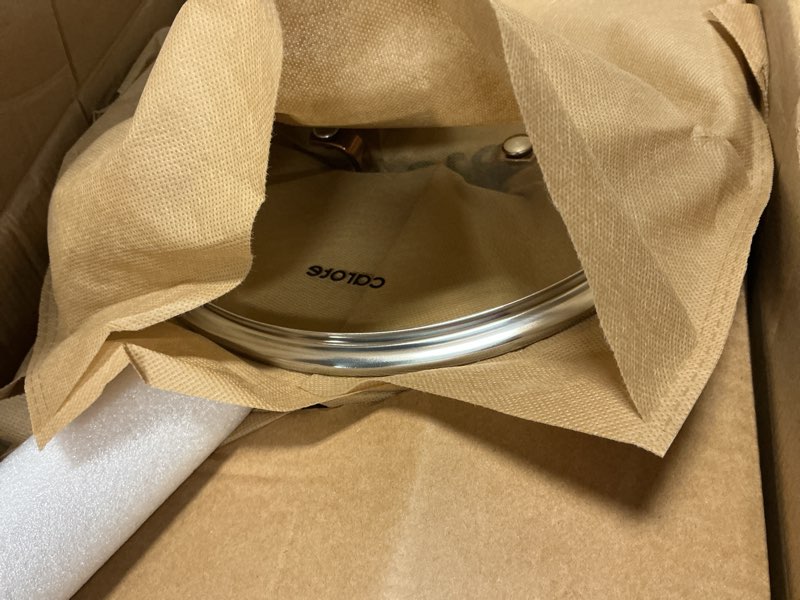 Condition photo showing Good Condition for carote 10" tri-ply stainless steel deep frying pan with lid, non-toxic saute pan, oven safe, induction, ceramic and gas cooktops compatible, silver silver 25.4cm