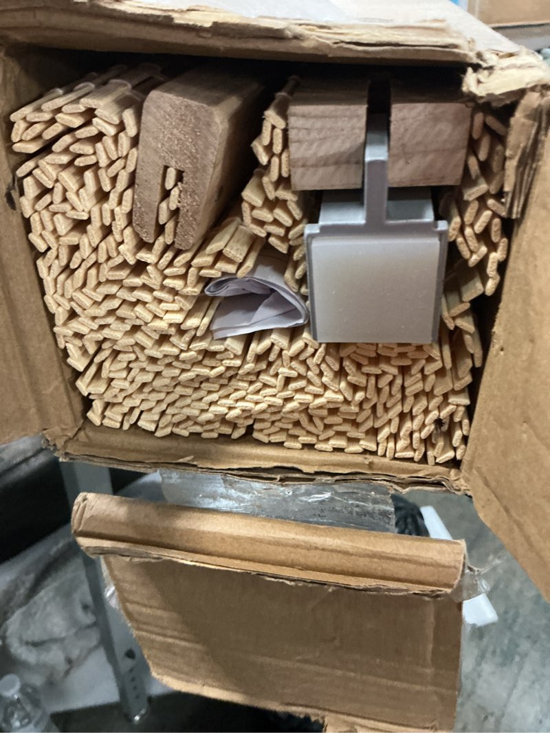 Condition photo showing Good Condition for LazBlinds No Tools No Drill Cordless Bamboo Roman Shades, Privacy Window Treatment, Roll Up Bamboo Blinds for Windows 38'' W x 64'' H, Natural Privacy-natural 38" W x 64" H