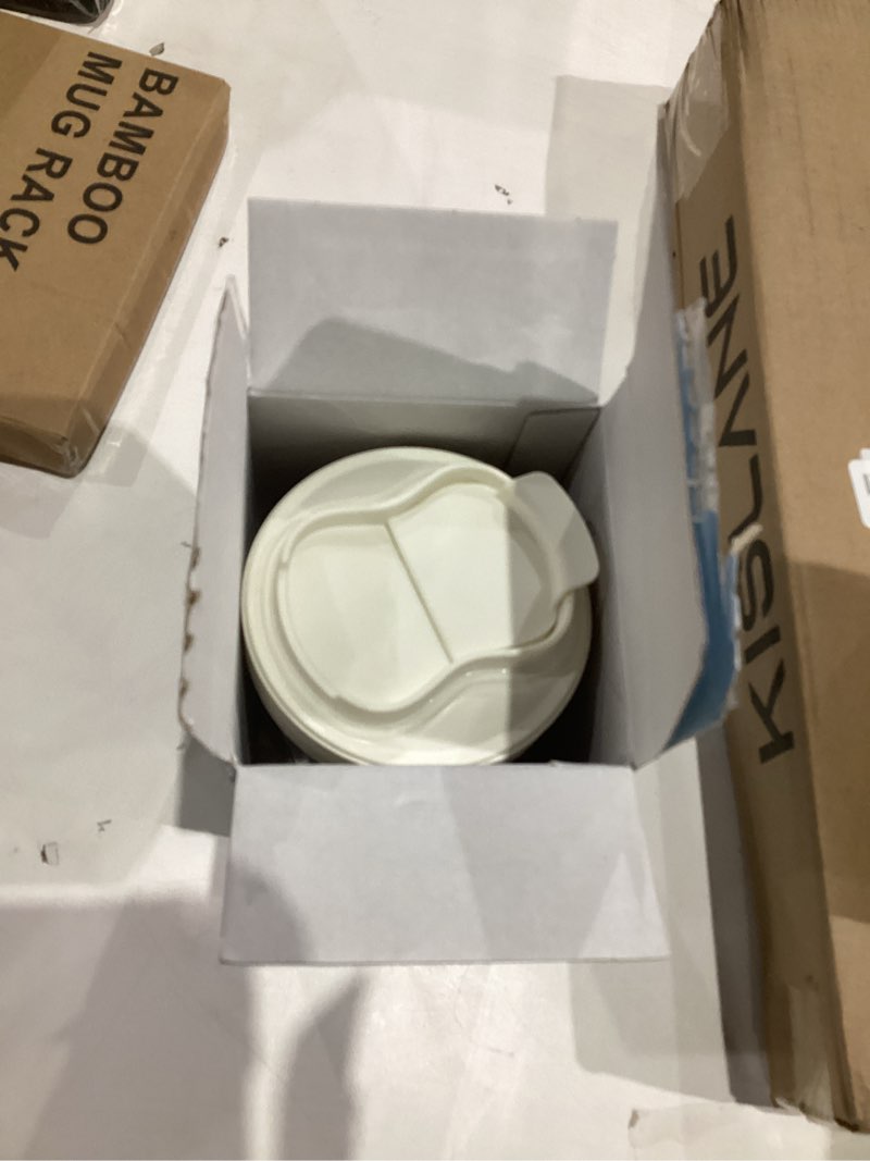 Condition photo showing As Is for Large Pill Dispenser to Store 7 Various Supplements - Pill Organizer & Supplement Organizer for Travel, Anti-Mixing Design, with Strap & 20 Sticky Labels ?Off-White?