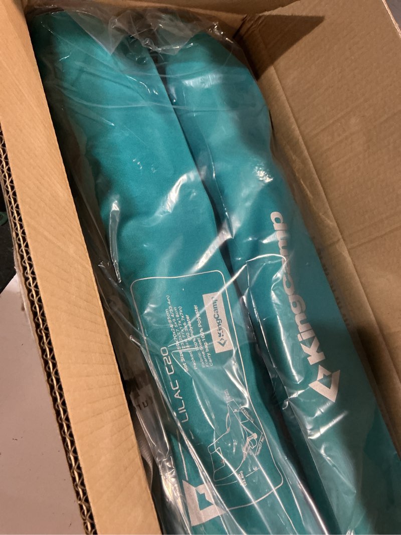Condition photo showing Good Condition for kingcamp low beach chairs, folding portable chair for adults lightweight extra wide seat 300lbs heavy duty oversized backpack, carry bag for camping ergobreeze-cyan-2 pack ergobreeze high back mesh wide