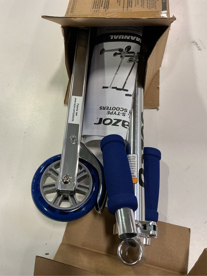 Condition photo showing New/Like New for Razor A Kick Scooter for Kids - Lightweight, Foldable, Aluminum Frame, and Adjustable Handlebars Blue