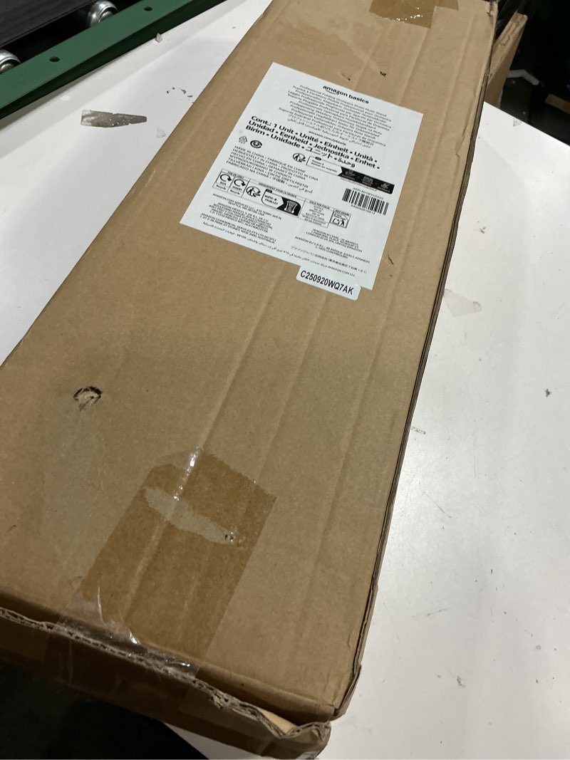 Condition photo showing Good Condition for Amazon Basics Adjustable Folding Music Stand, 31" to 55" height - For School Music Program, Ensembles, Bands, Seated & Standing, Black