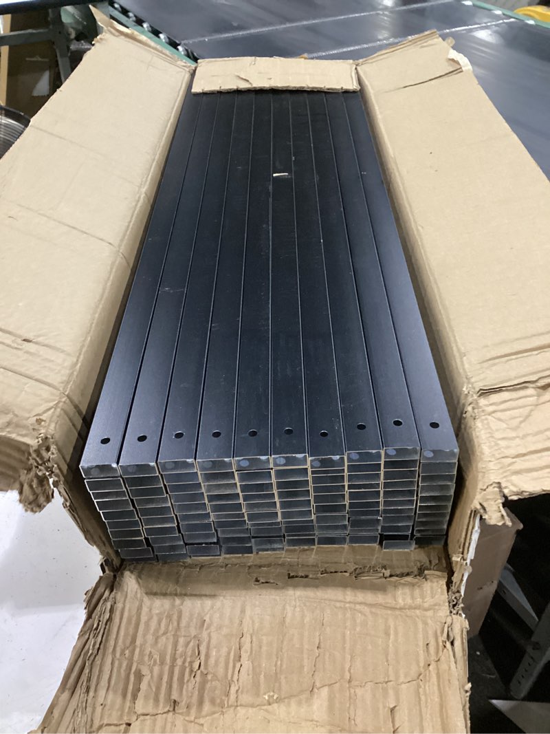 Condition photo showing Good Condition for 25 pack 32.25" black aluminum rectangle deck balusters with end caps&stainless steel screws-upgraded metal railing spindles kit for outdoor,porch,stairs&balustrade replacement (face mount compatible) 32.25inch 25