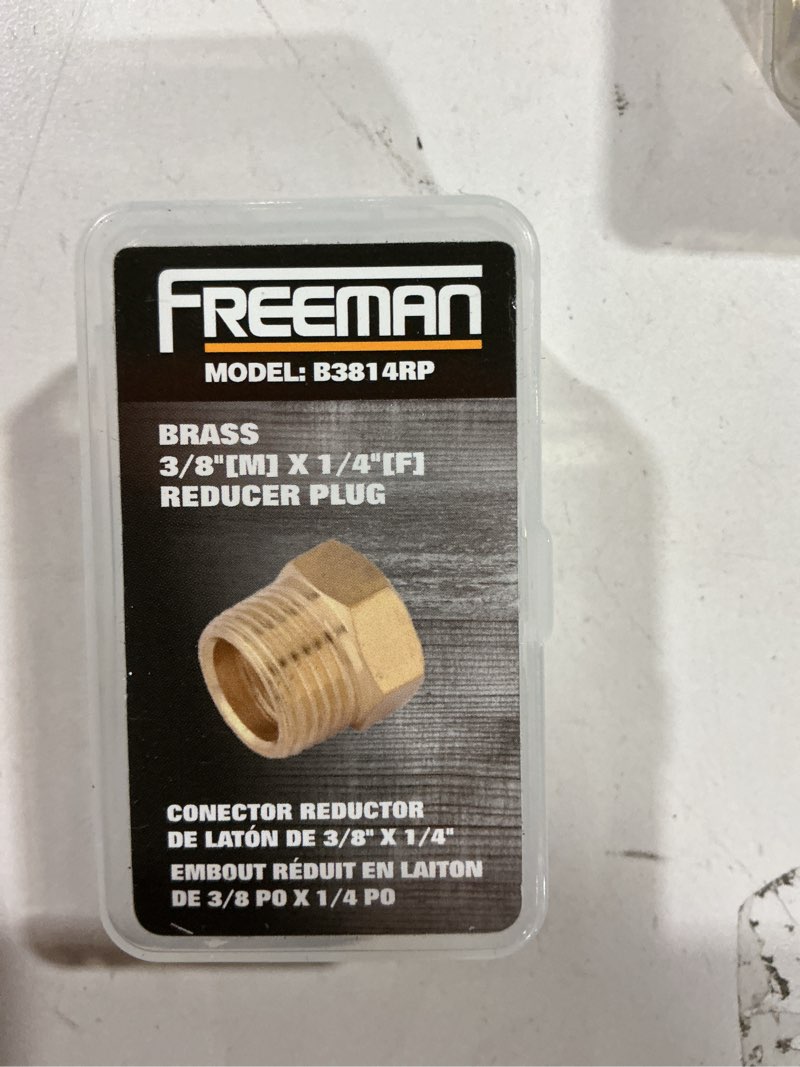 Freeman B3814RP 3/8" x 1/4" Brass Reducer Plug