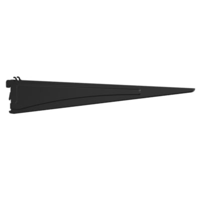 closetmaid maxload 16-in matte black steel adjustable shelf bracket