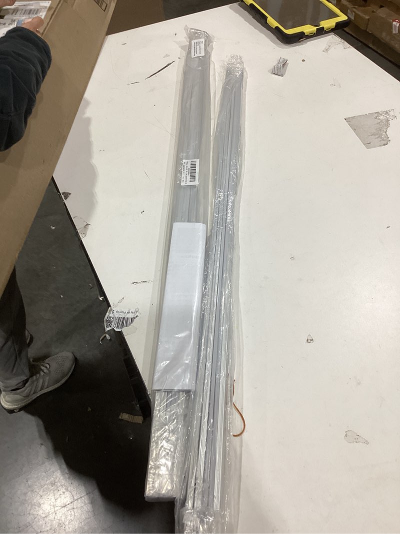 Condition photo showing New/Like New for Muzata 6Pack 3.3FT/1M LED Channel Aluminum U Shape Silver LED Strip Diffuser Channel with Milky White Cover Easy Installation U1SW WW 1M