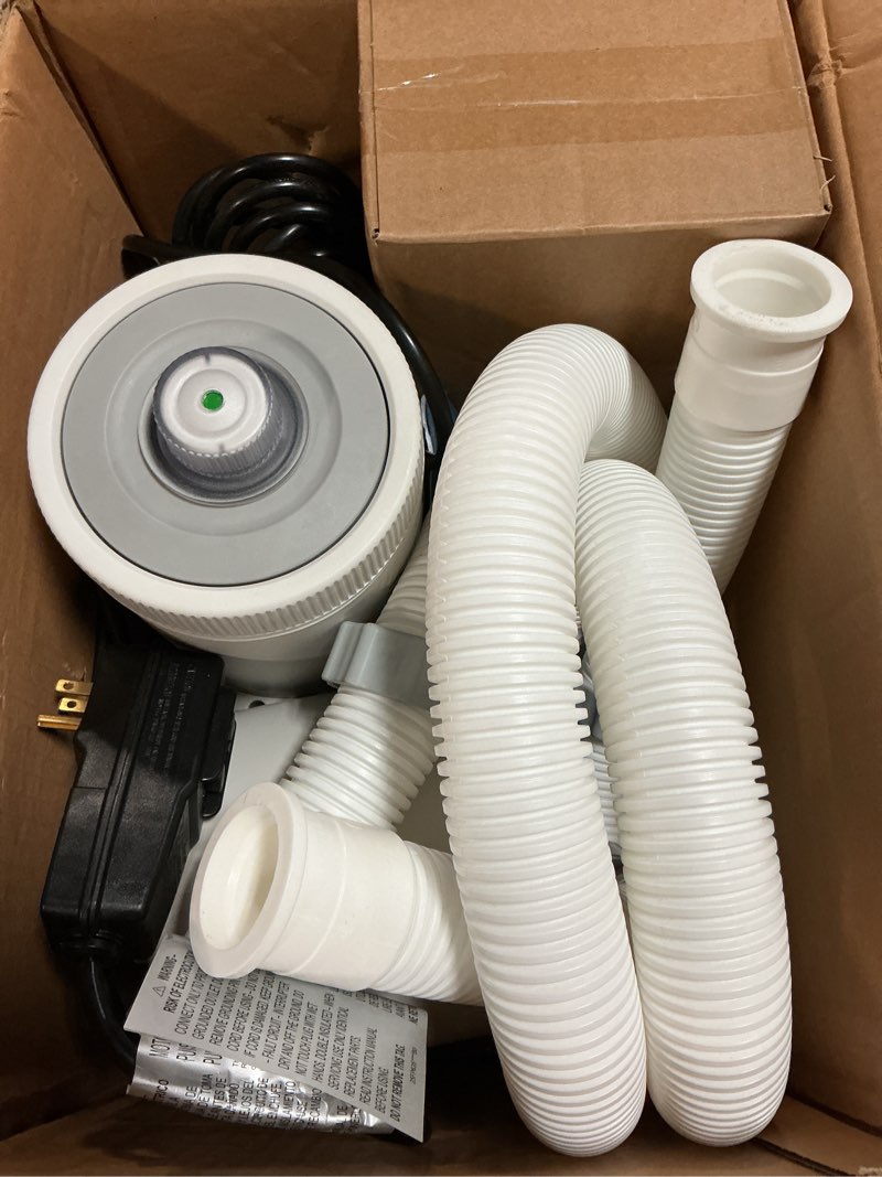 Condition photo showing As Is for intex 26635eg c1500 cartridge filter pump for above ground pools: 1500 gph pump flow rate – improved circulation and filtration – easy installation – improved water clarity – easy-to-clean