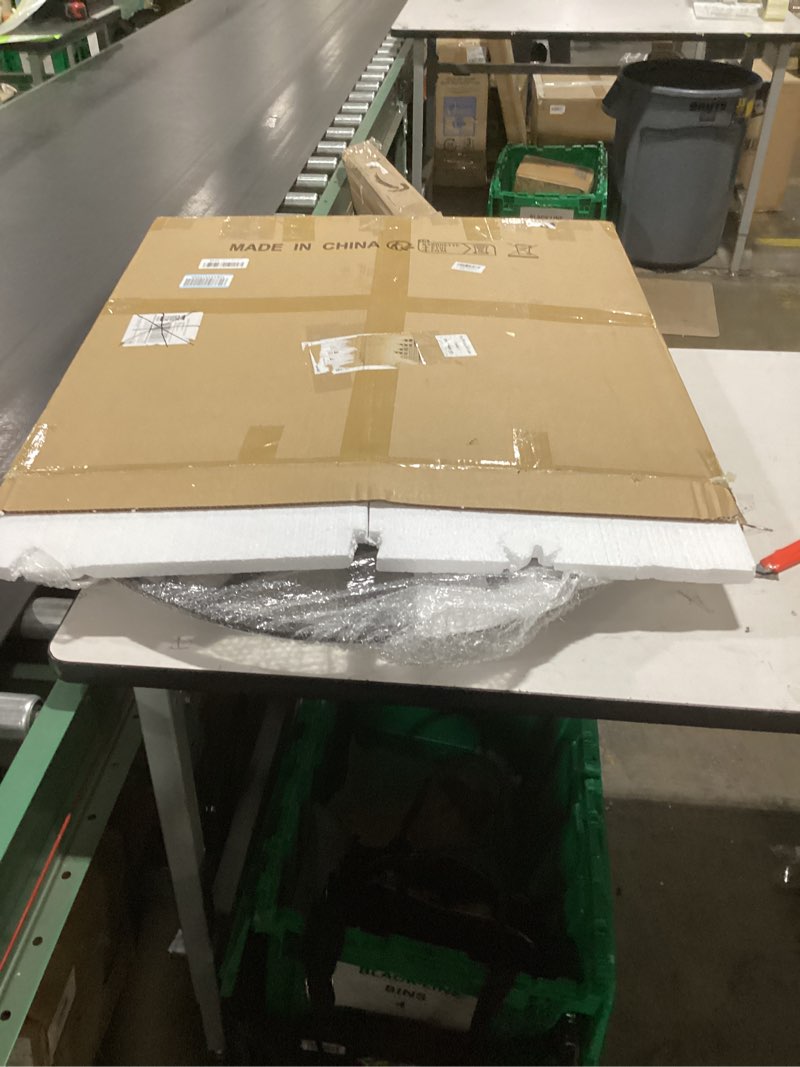 Condition photo showing New/Like New for Vantic 32 Inch Large Wall Clock, Arabic Numeral Wood Oversized Wall Clocks for Living Room Decor, Farmhouse, Bedroom and Kitchen, Completely Silent, Non Ticking, Battery Operated Black-ironwood-arabic 32 inch