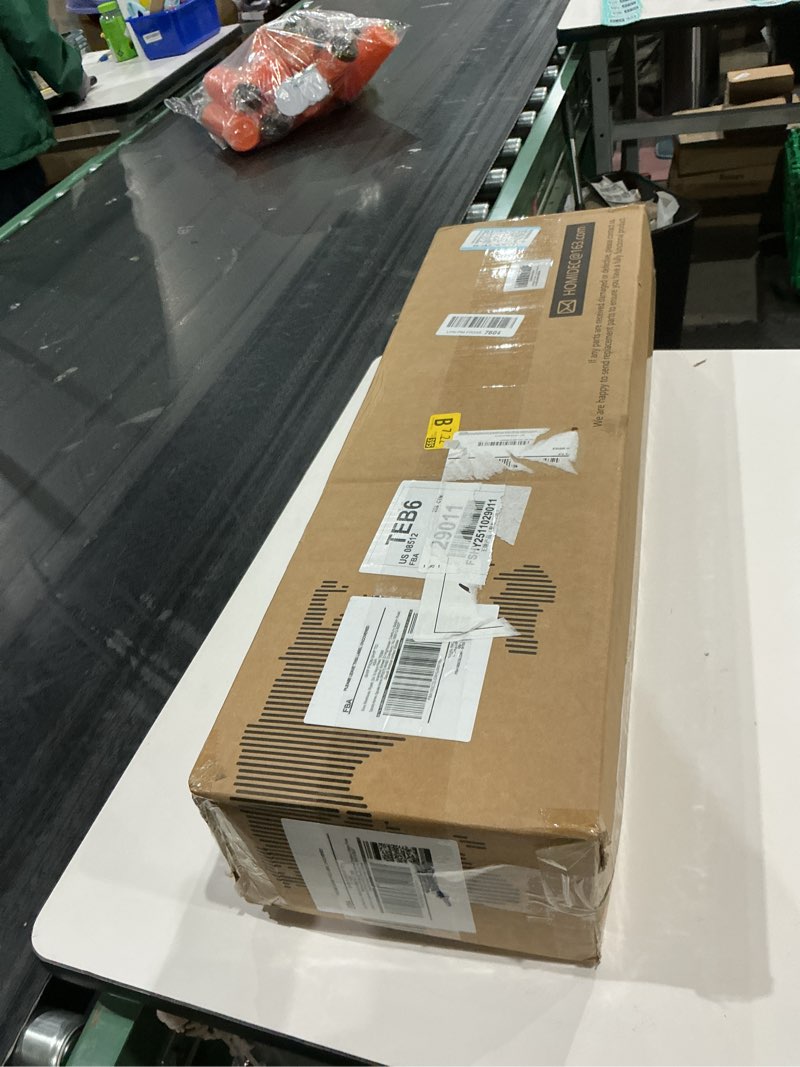 Condition photo showing New/Like New for HOMIDEC Clothes Drying Rack, Oversized 4-Tier(67.7" High) Foldable Stainless Steel Drying Rack Clothing, Movable Drying Rack with 4 castors, 24 Drying Poles and 14 Hooks for Bed Linen, Clothing, Grey Gray