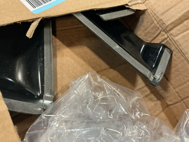 Condition photo showing As Is for window visor for jeep cherokee 1984-2001 (excludes limited model), out-channel rain guards shields vent deflector shade wind dark smoke, tape-on outside-mount, 4pcs for 1984-2001 | jeep cherokee | out-channel