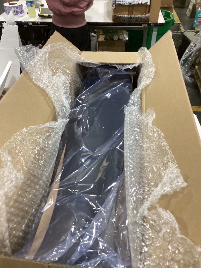 Condition photo showing Good Condition for heimo 60 Inch Black Ceiling Fan No Light?Indoor Outdoor 3 Blade Wood Ceiling Fans Without Lights for Patios Bedroom Living Room Farmhouse Big Outside Fan for Sloped Angled Ceiling Black 60 in