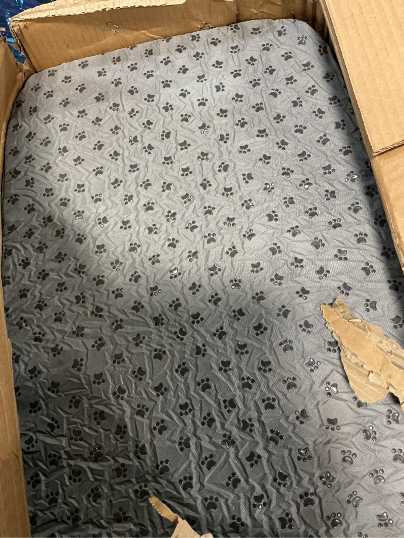 Condition photo showing As Is for Dog Stairs for Bed 28.7”H, 5-Step Dog Ramp, Non-Slip Sturdy Pet Steps for Small Dogs & Cats to get on High Bed or Couches, Grey